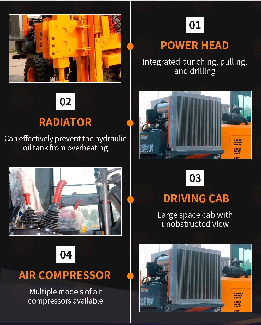Guardrail Pile Driver