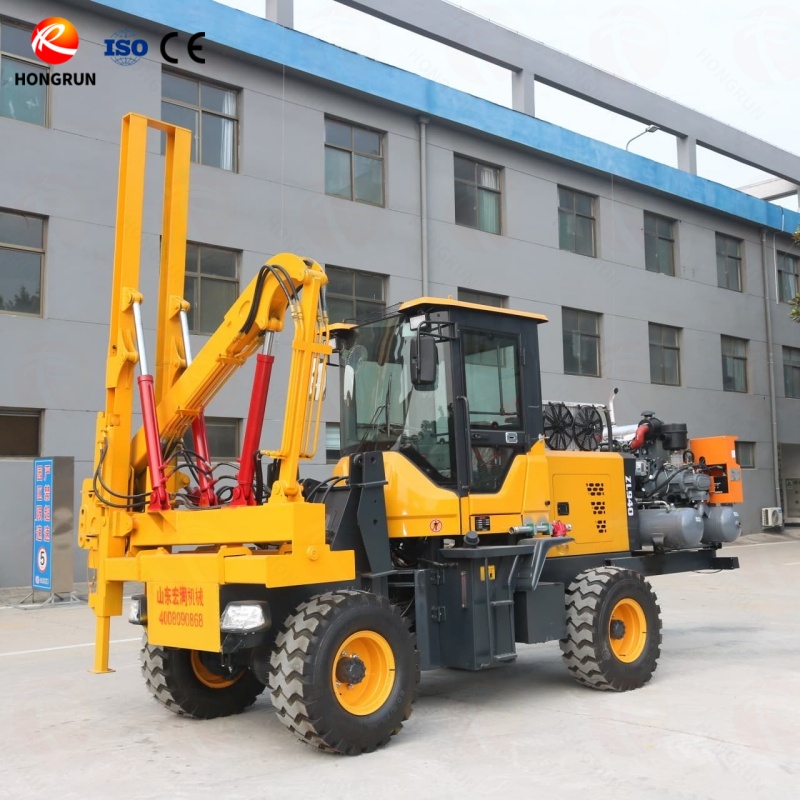 Highway Guardrail Pile Driver 