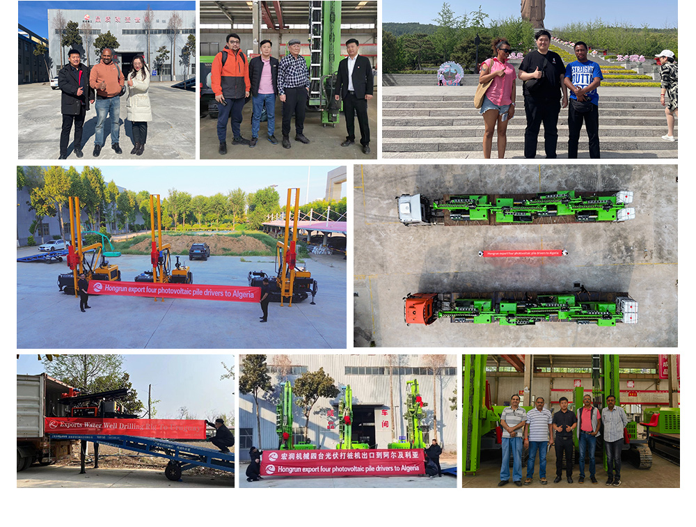 Foreuse de puits d'eau sur chenilles