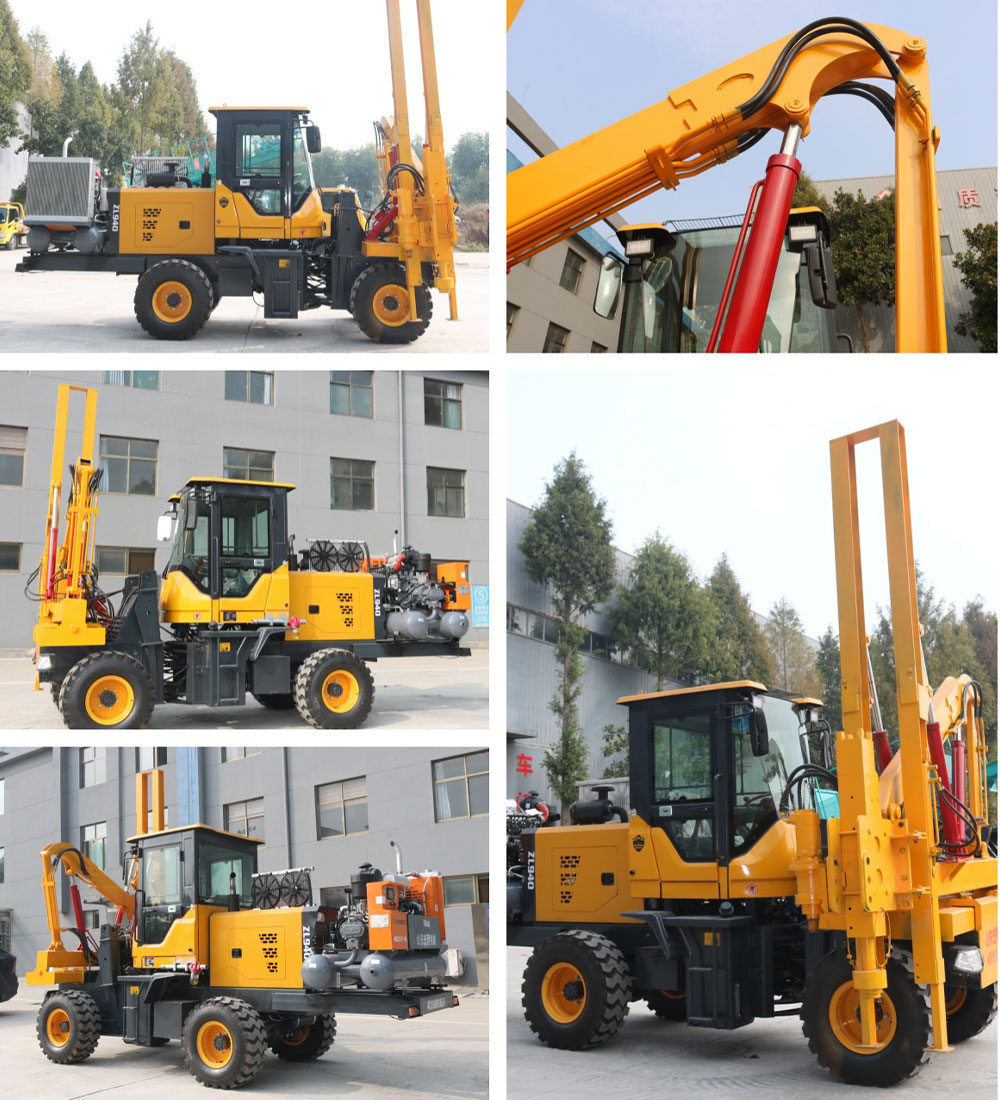 Highway Guardrail Pile Driver   