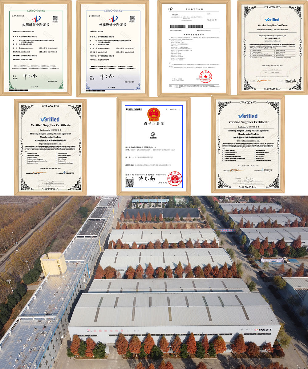 Máquina de ancoragem em rocha