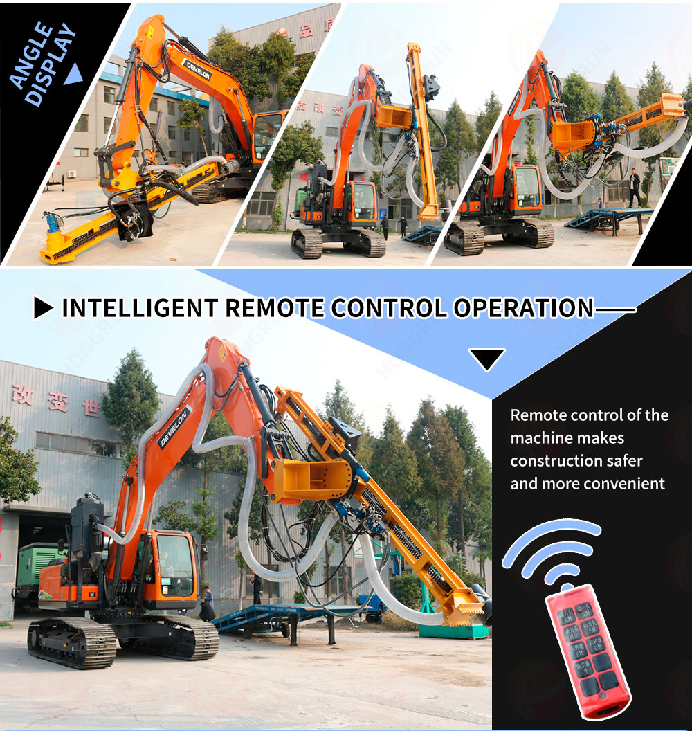 Excavator Drilling Rig