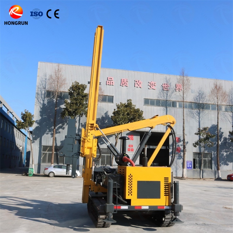 Guardrail Pile Driving Rig